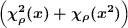 ( 2           2)
 χρ(x )+ χρ(x )